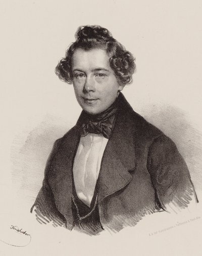 Porträt des Komponisten Joseph Lanner 1801-1843, 1830 von Josef Nikolaus Kriehuber
