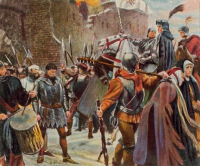 Friedrich I., Markgraf von Brandenburg, stürzt die Quitzows von Josef Scheurenberg
