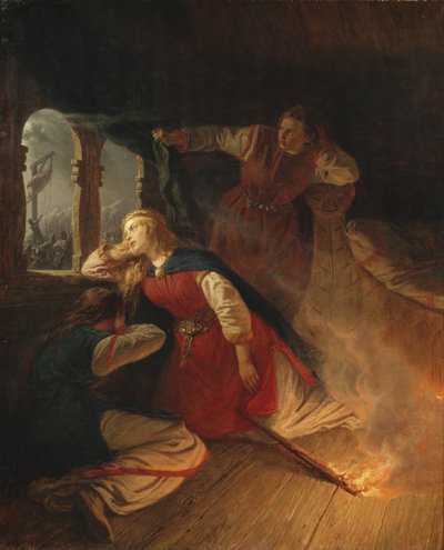Hagbard und Signy von Josef Wilhelm Wallander