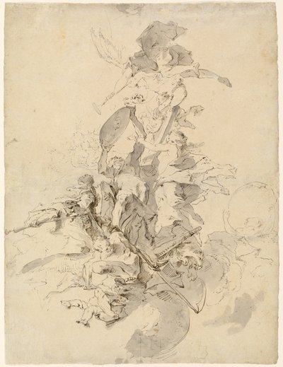 Die Verherrlichung eines Prälaten von Josef Winterhalder the Younger