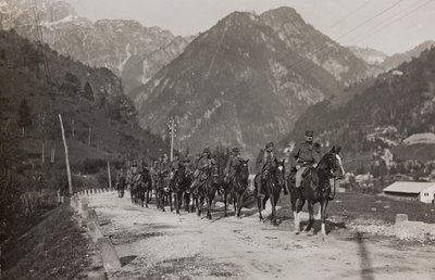 Album "Meine weltkriegs - Erinnerungen Südwestfront (Kärnten, Italien, Südtirol) 31/03/1915-12/11/1918 - Josef Zohles Wien": Soldaten der Kavallerie von Josef Zohles