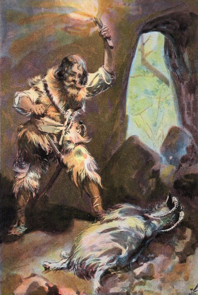 Robinson Crusoe: Ich sehe einen alten Ziegenbock von Joseph (after) Finnemore