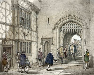 Heinrich VIII. (1491-1547) in Hever Castle in Kent, nach Joseph Nash (1809-1878) von Joseph (after) Nash