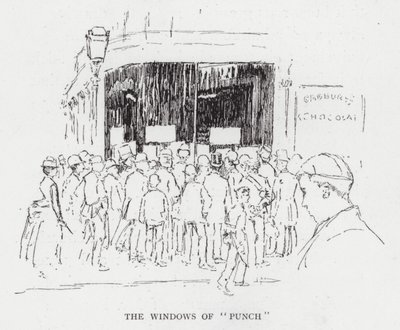 Die Fenster von "Punch" von Joseph (after) Pennell