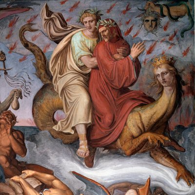 Die Hölle aus Dantes Göttlicher Komödie (Detail) von Joseph Anton Koch