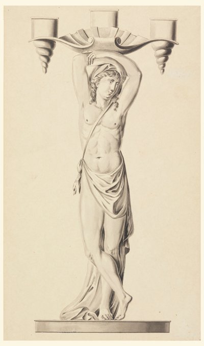 Entwurf für einen Kerzenhalter von Joseph Anton Seethaler Ii