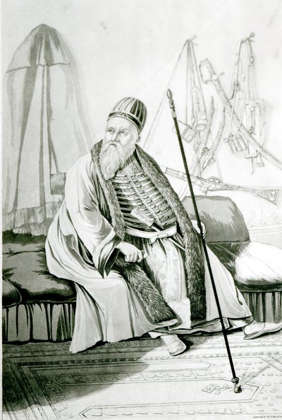 Porträt von Ali Pascha von Yannina, graviert von Robert Havell, 1822 von Joseph Cartwright