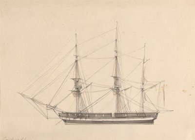 Seitenansicht einer einzelnen Bark von Joseph Cartwright