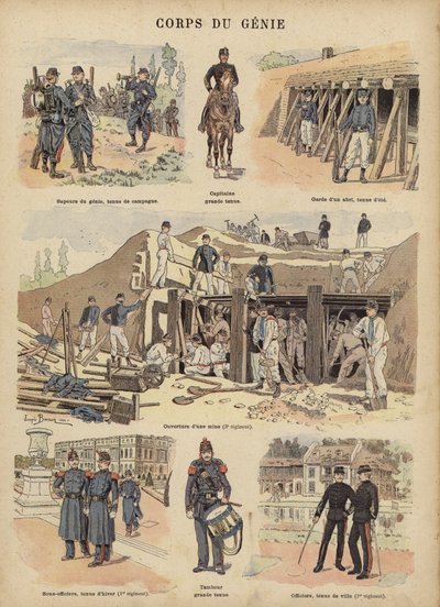 Militäringenieure der französischen Armee von Joseph Charles (after) Beuzon