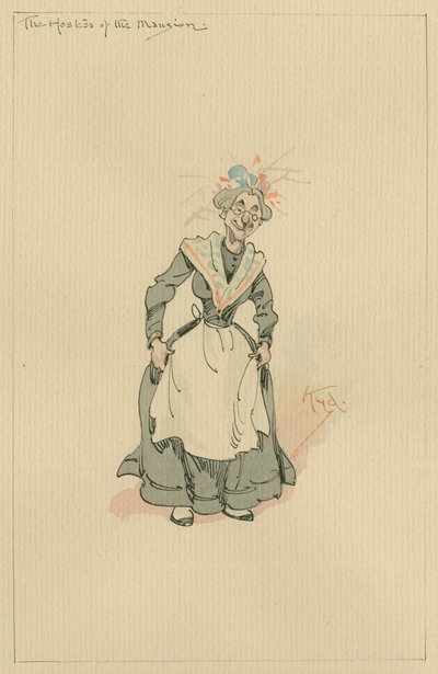 Die Gastgeberin des Herrenhauses, ca. 1920er Jahre von Joseph Clayton Clarke