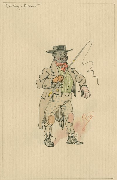 Der schwarze Fahrer, ca. 1920er von Joseph Clayton Clarke