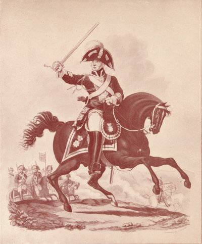 Offizier, 2. Regiment Life Guards Waterloo Periode, 1812-1815, 1909 von Joseph Constantine Stadler