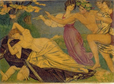 Studie für Bacchus und Ariadne von Joseph Edward Southall