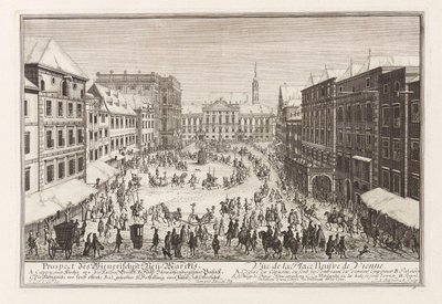Wien Neuer Markt von Joseph Emanuel Fischer von Erlach