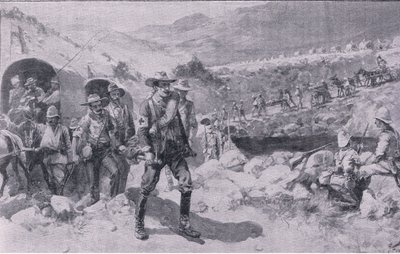 Nach der Schlacht: eine melancholische Rückkehr (Litho) von Joseph Finnemore