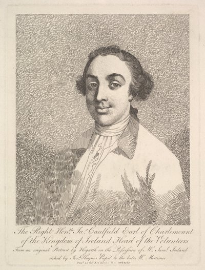 Der ehrenwerte James Caulfield, Earl of Charlemount des Königreichs Irland, 19. März 1782 von Joseph Haynes