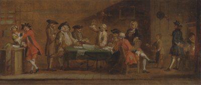 Figuren in einer Taverne oder einem Kaffeehaus von Joseph Highmore