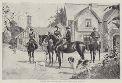 Unsere zukünftigen Könige, der Prinz von Wales und der Herzog von York in Sandringham von Joseph Holland Tringham