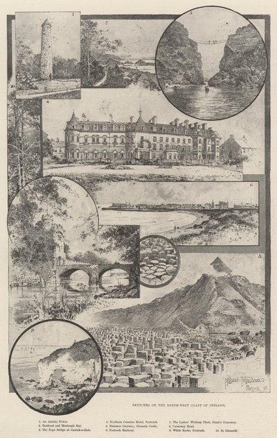 Skizzen an der Nordwestküste Irlands von Joseph Holland Tringham