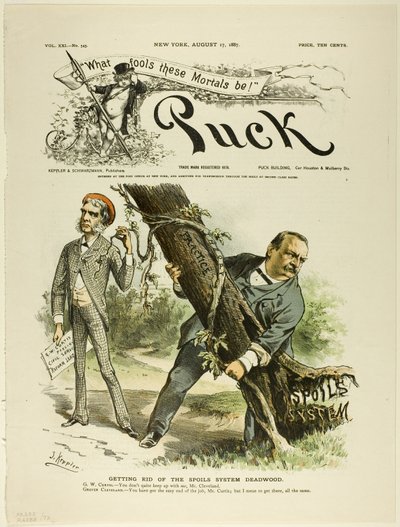 Beseitigung des Beutesystems Deadwood, aus Puck von Joseph Keppler