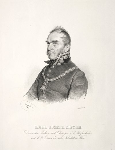 Porträt von Dr. Karl Joseph Meyer, 1844 von Joseph Kriehuber