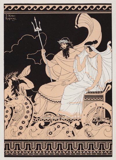 Poseidon und Amphitrite von Joseph Kuhn Regnier