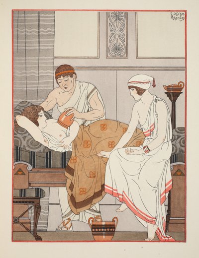 Anlegen einer Saugglocke an die Brust, Illustration aus 