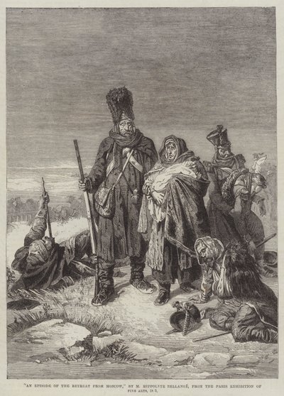 Eine Episode des Rückzugs aus Moskau von Joseph Louis Hippolyte Bellange