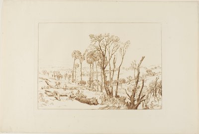 Crowhurst, Platte 76 aus Liber Studiorum von Joseph Mallord William Turner