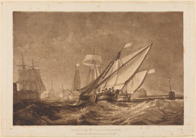 Einfahrt in den Hafen von Calais von Joseph Mallord William Turner