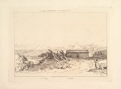 Fünfte Plage Ägyptens Liber Studiorum, Teil III, Tafel 16, 1808 von Joseph Mallord William Turner