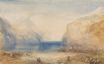 Flüelen: Morgen (Blick zum See) von Joseph Mallord William Turner