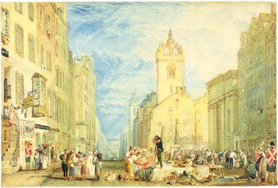 High Street, Edinburgh, um 1818 von Joseph Mallord William Turner
