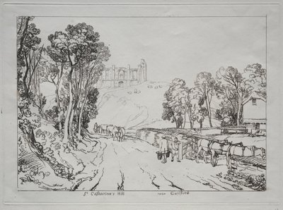 Liber Studiorum: St. Catherines Hill, bei Guilford von Joseph Mallord William Turner