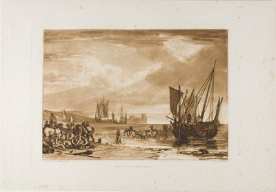 Szene an der französischen Küste, Platte 4 aus Liber Studiorum von Joseph Mallord William Turner