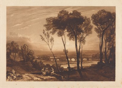 Die Brücke im Mittelgrund von Joseph Mallord William Turner