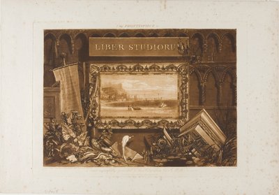 Das Frontispiz zu Liber Studiorum von Joseph Mallord William Turner