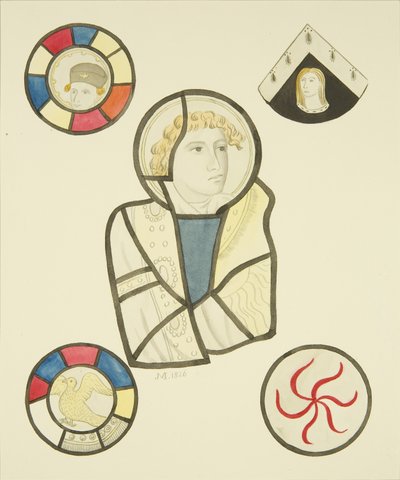 Buntglas im Nordfenster des Chors der St. Mary Redcliffe von Joseph Manning