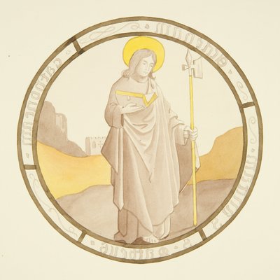 Buntglasfenster in der Privatkapelle des Bischofspalastes: St. Matthäus von Joseph Manning