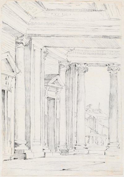Portikus des Palazzo Nuovo auf dem Kapitol von Joseph Marie Vien