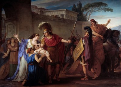 Abschied von Hector und Andromache von Joseph Marie, the Elder Vien