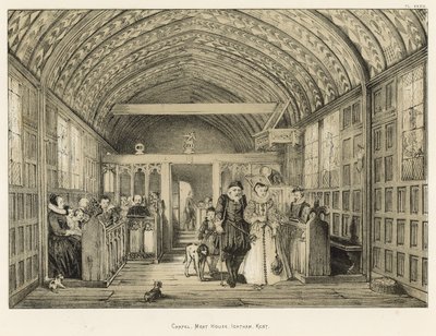 Kapelle, Moat House, Ightham, Kent von Joseph Nash