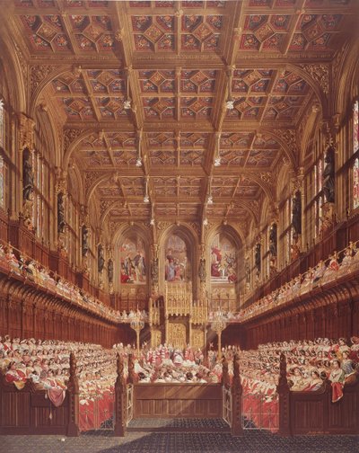 Königin Victoria im House of Lords von Joseph Nash