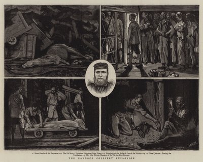 Die Haydock-Kohlengrubenexplosion von Joseph Nash