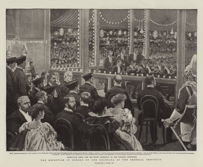 Der Empfang zu Ehren des Shahzada im Imperial Institute von Joseph Nash