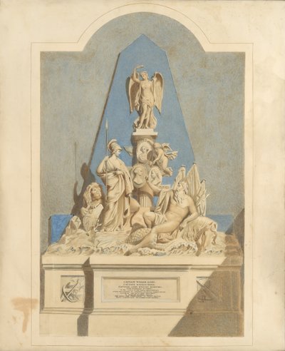 Entwurf für das Drei-Kapitäne-Denkmal von Joseph Nollekens