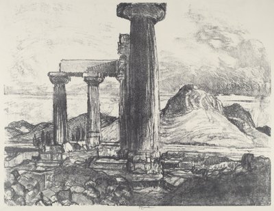 Akro, Korinth von Korinth von Joseph Pennell