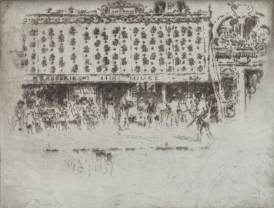 Brasserie, Au Lion Rouge, 1893 von Joseph Pennell