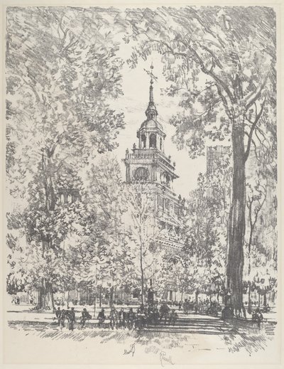 Unabhängigkeitsplatz und das Staatshaus von Joseph Pennell