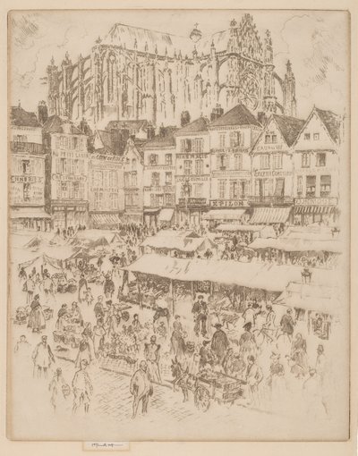 La Place, Beauvais von Joseph Pennell